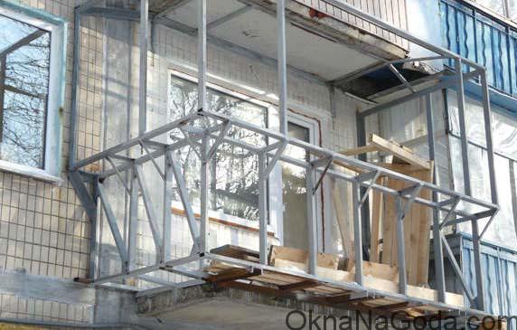 Остекление балконов с выносом - правила безопасности, особенности