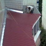 Металлочерепица для установки крыша на балконе