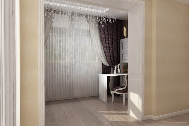 Дизайн проекты соединения комнаты с лоджией и балконом