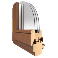 Деревянный профиль  Holz используется "Фабрикой окон"