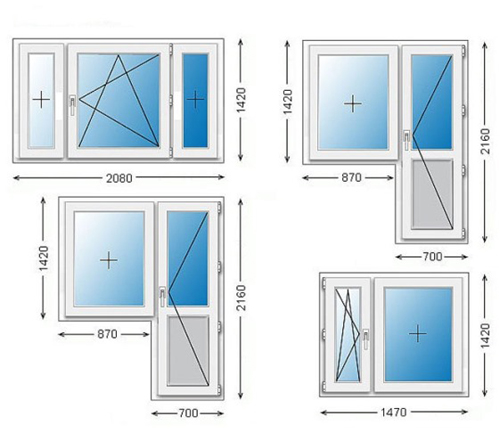 Стандартные размеры оконных проемов