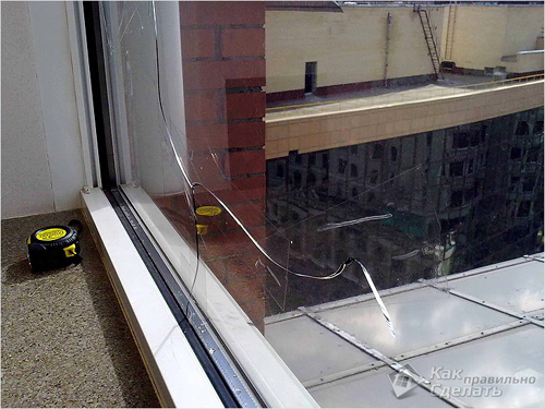 Инструкция по замене разбитого стеклопакета пластикового окна с фото и видео