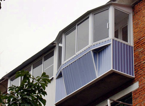 Обшивка балкона снаружи, наружная обшивка балкона, внешняя обшивка балкона - цена | Центр ЛТД
