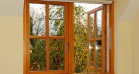 деревянные окна с алюминиевыми накладками